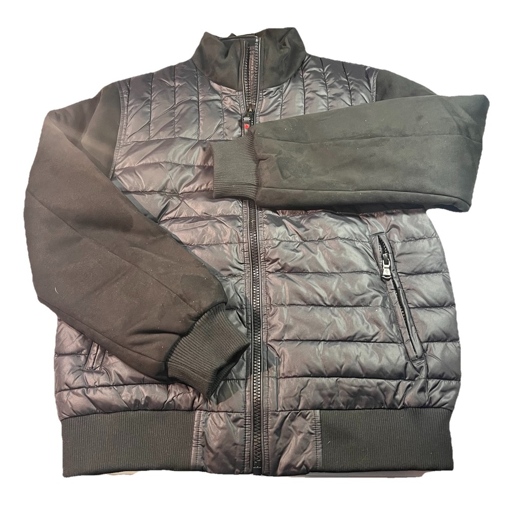 NEW Robert Graham Men's Sz S Quilted Bomber Jacket Black Orig. $298 Suede